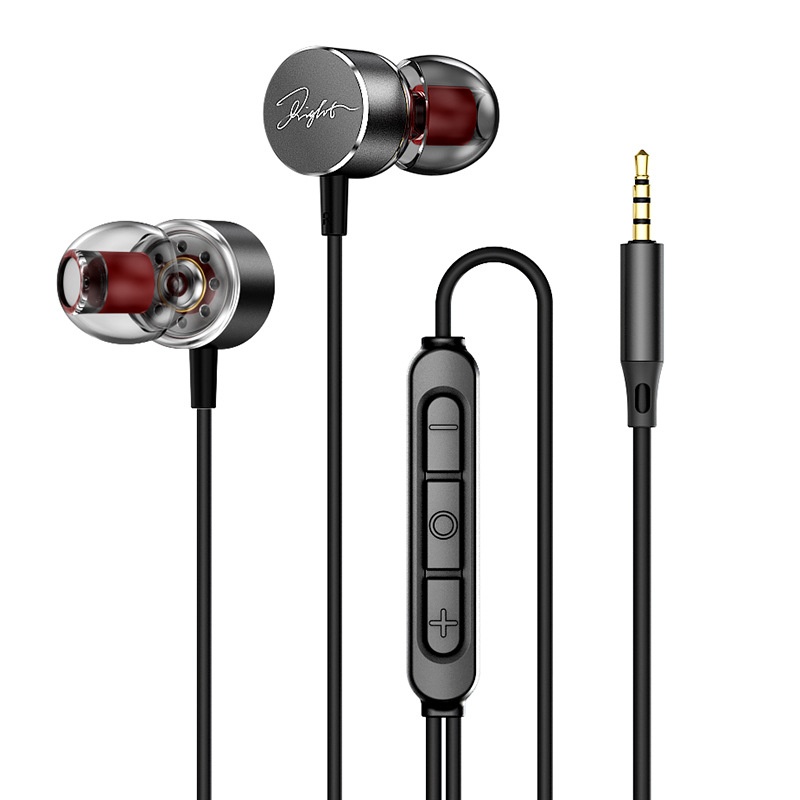 Wired In-Ear Earbuds with In-Line Mic & Volume Control, 10mm Deep Bass Drivers, 3.5mm / USB-C