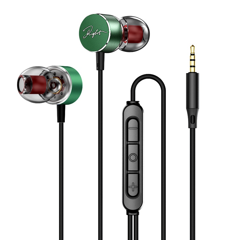 Wired In-Ear Earbuds with In-Line Mic & Volume Control, 10mm Deep Bass Drivers, 3.5mm / USB-C