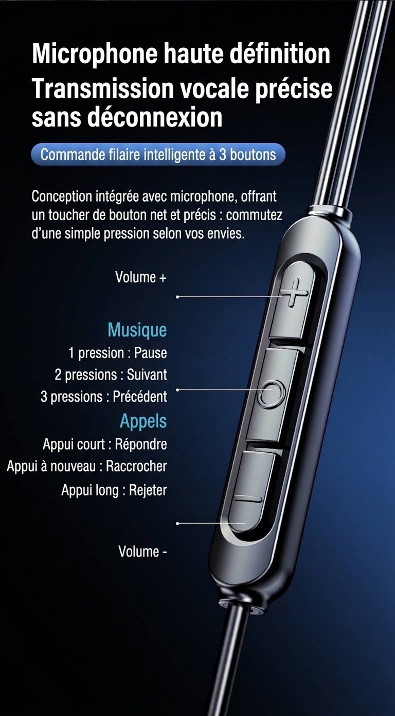 Wired In-Ear Earbuds with In-Line Mic & Volume Control, 10mm Deep Bass Drivers, 3.5mm / USB-C