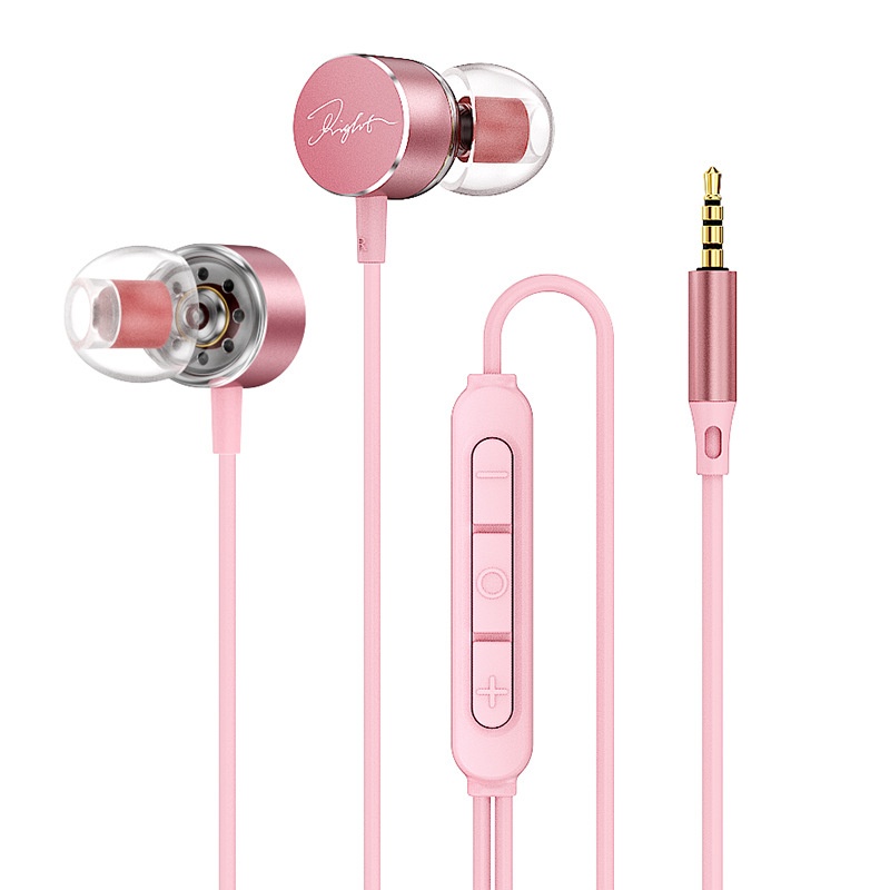 Wired In-Ear Earbuds with In-Line Mic & Volume Control, 10mm Deep Bass Drivers, 3.5mm / USB-C