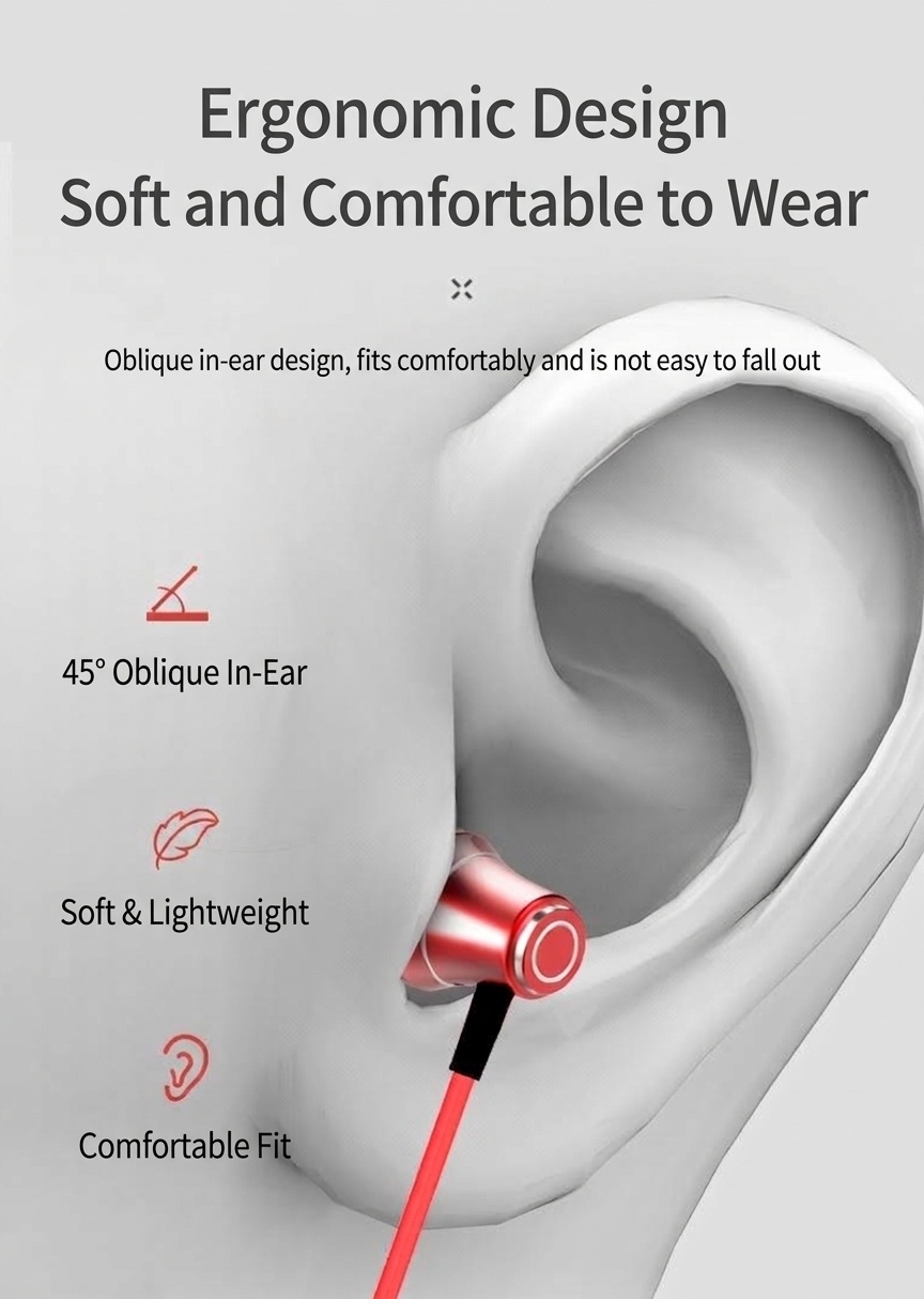 Extra Long 10ft (3M) Wired In-Ear Headphones with HD Mic, 10mm Drivers, 3.5mm Audio Jack