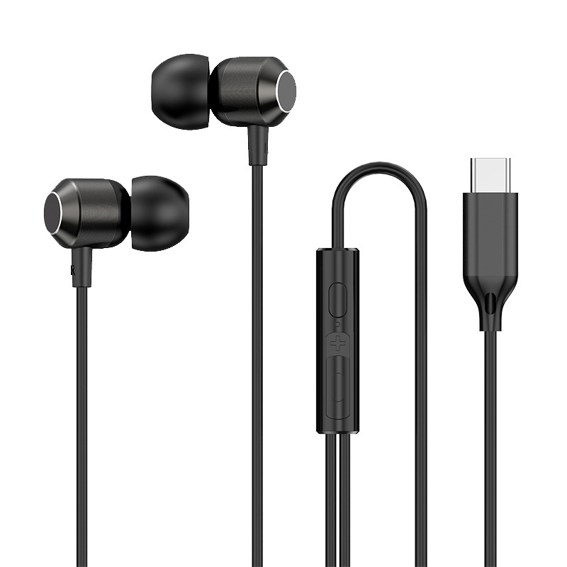 Wired In-Ear Earbuds with In-Line Mic, 7mm Deep Bass Drivers, Noise Isolation, 3.5mm / USB-C