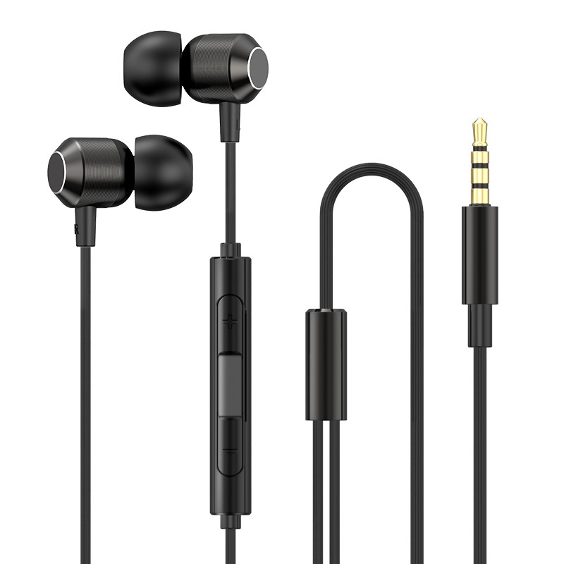 Wired In-Ear Earbuds with In-Line Mic, 7mm Deep Bass Drivers, Noise Isolation, 3.5mm / USB-C