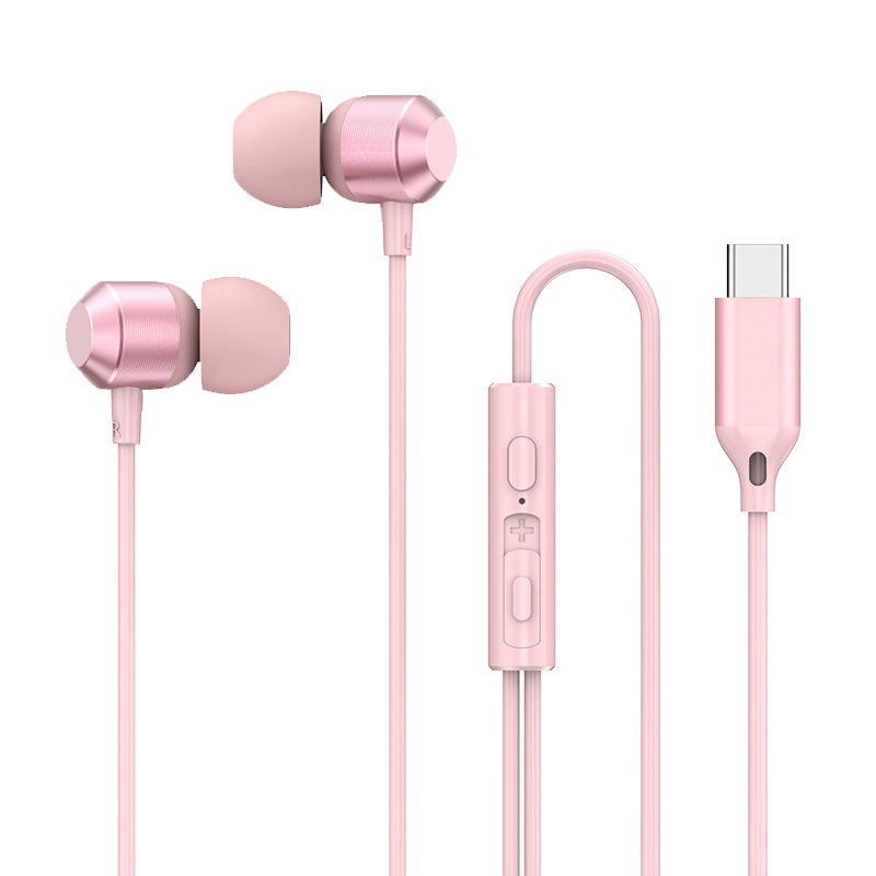 Wired In-Ear Earbuds with In-Line Mic, 7mm Deep Bass Drivers, Noise Isolation, 3.5mm / USB-C