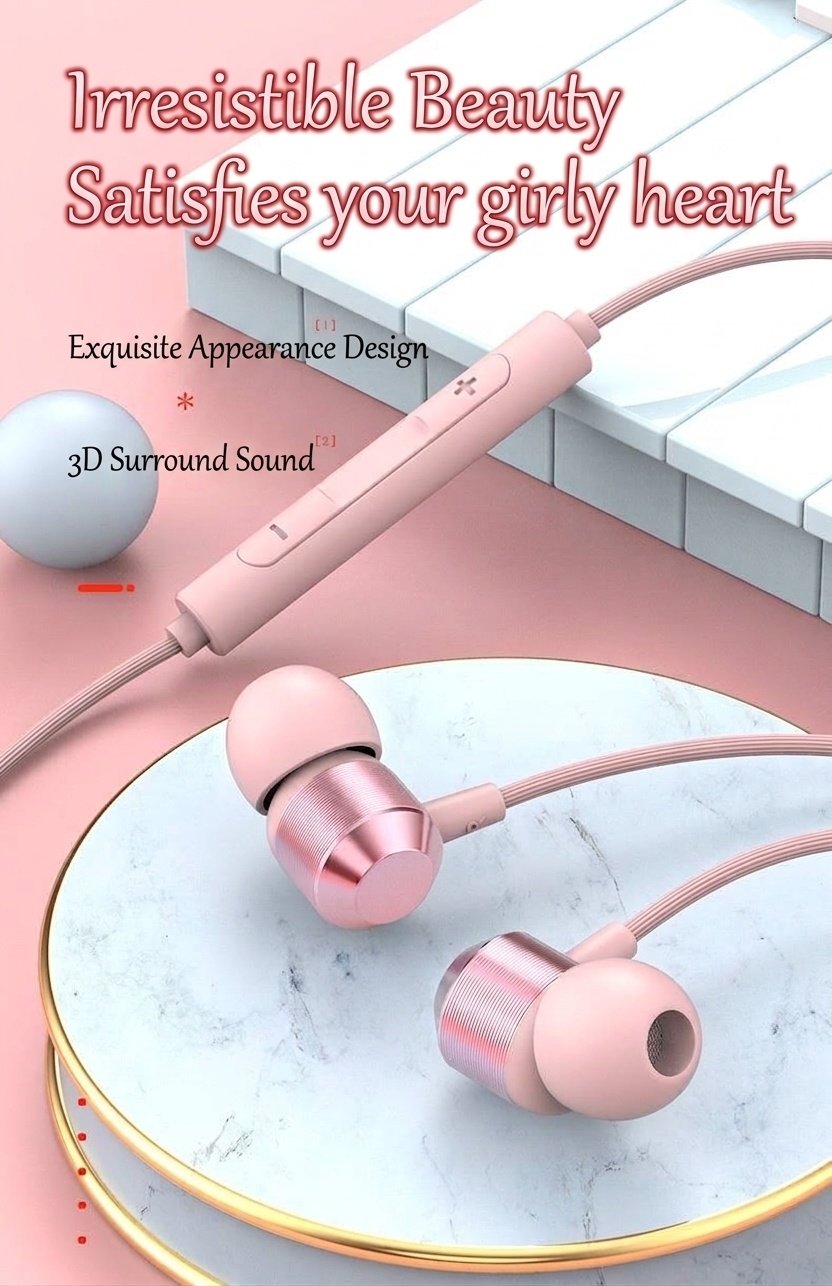 Wired In-Ear Earbuds with In-Line Mic, 7mm Deep Bass Drivers, Noise Isolation, 3.5mm / USB-C