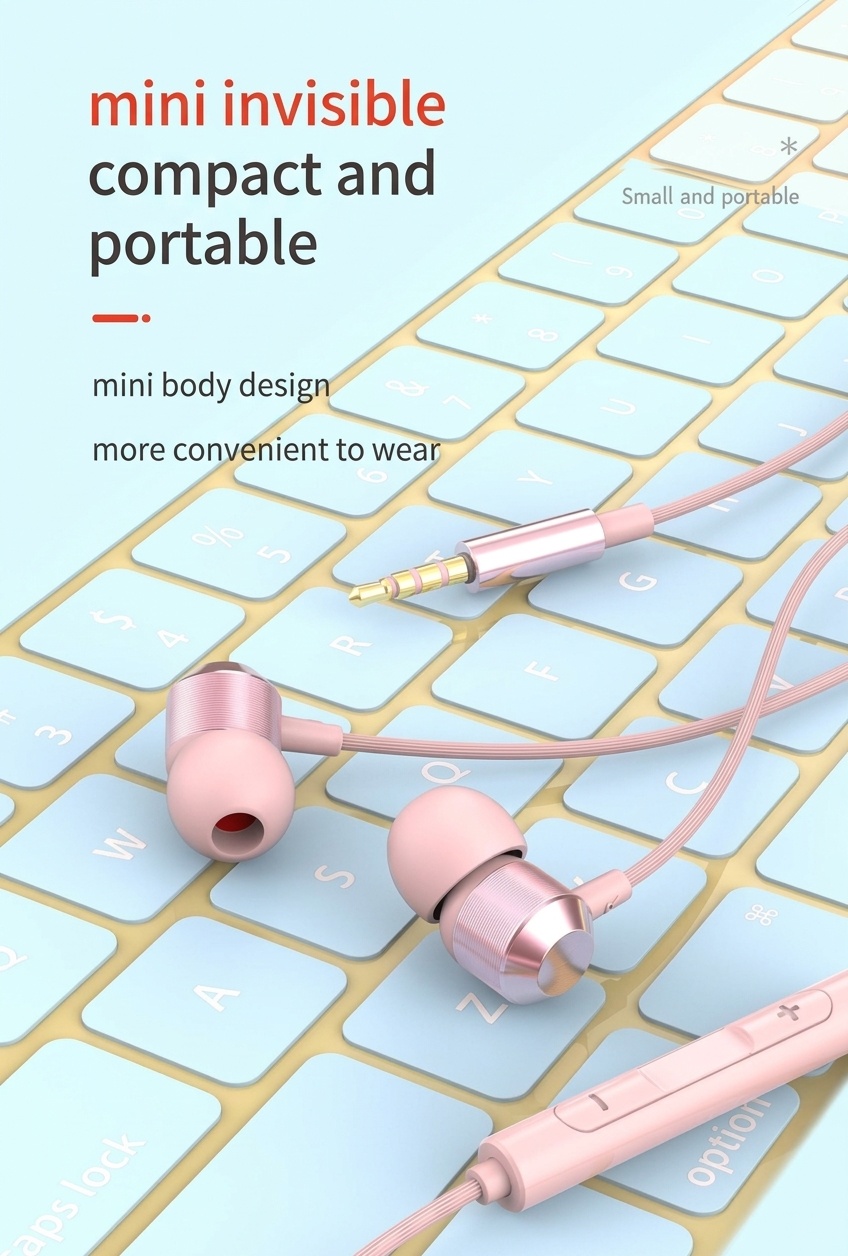 Wired In-Ear Earbuds with In-Line Mic, 7mm Deep Bass Drivers, Noise Isolation, 3.5mm / USB-C