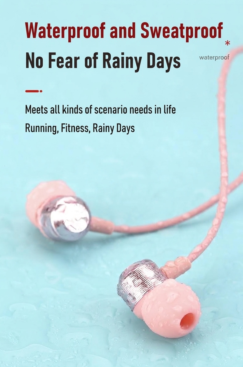 Wired In-Ear Earbuds with In-Line Mic, 7mm Deep Bass Drivers, Noise Isolation, 3.5mm / USB-C