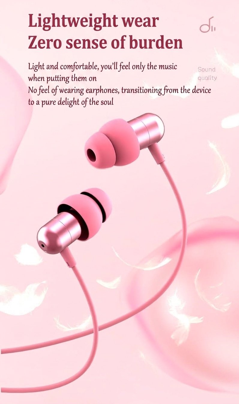 Soft Silicone In-Ear Sleep Earbuds with In-Line Mic, 7mm Drivers, Noise Isolation, 3.5mm / USB-C