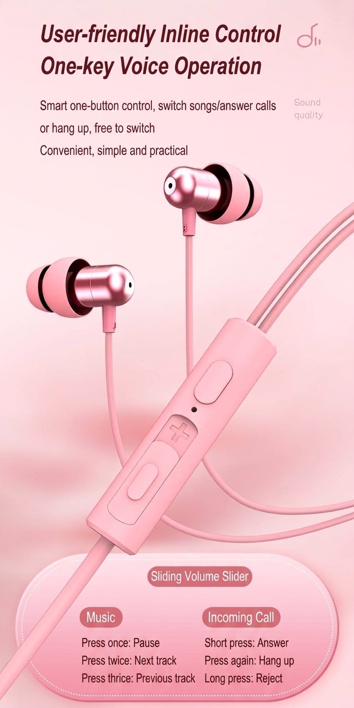 Soft Silicone In-Ear Sleep Earbuds with In-Line Mic, 7mm Drivers, Noise Isolation, 3.5mm / USB-C
