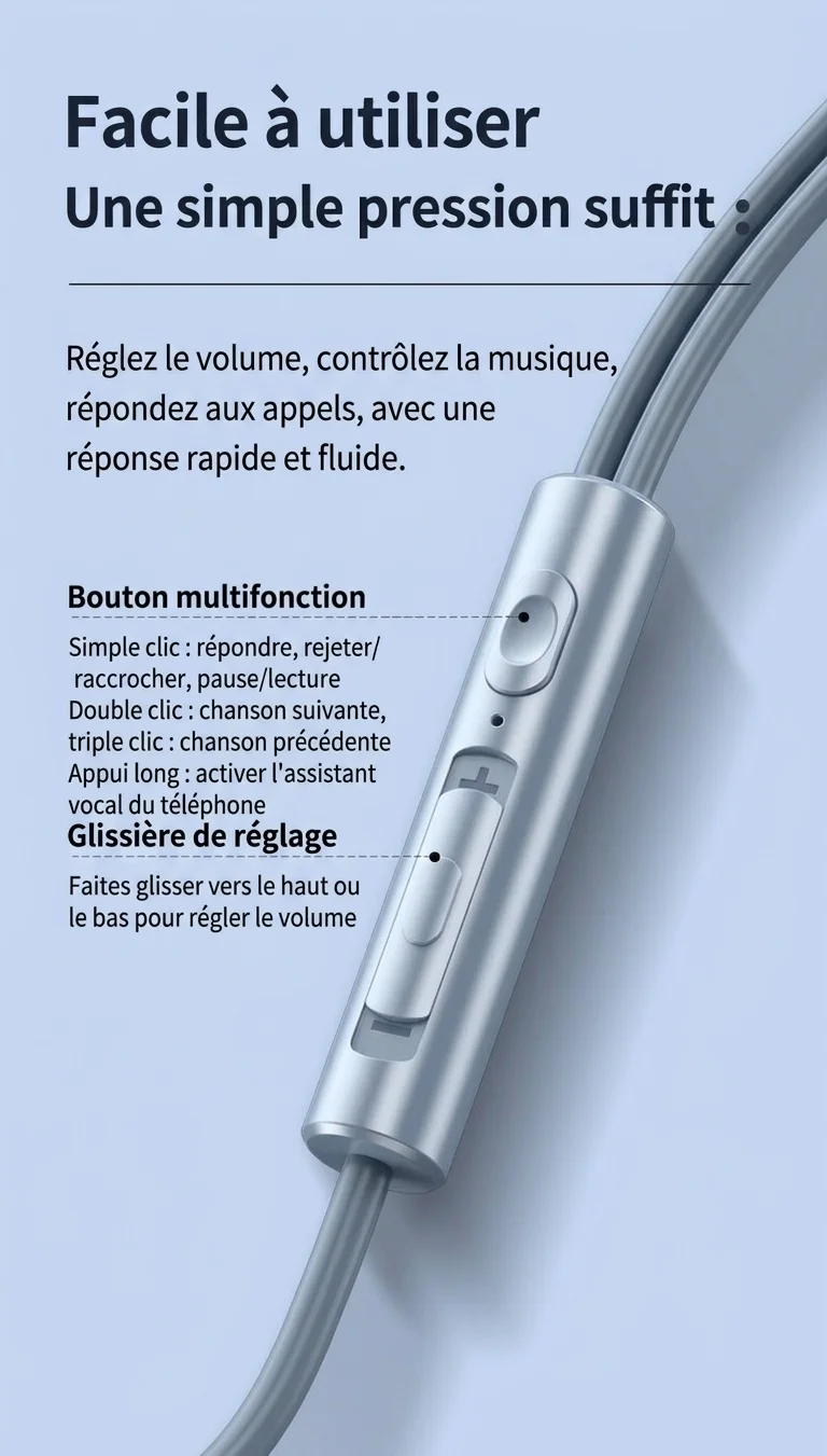Wired In-Ear Stereo Earbuds with In-Line Mic & Volume Control, 10mm Drivers, 3.5mm / USB-C