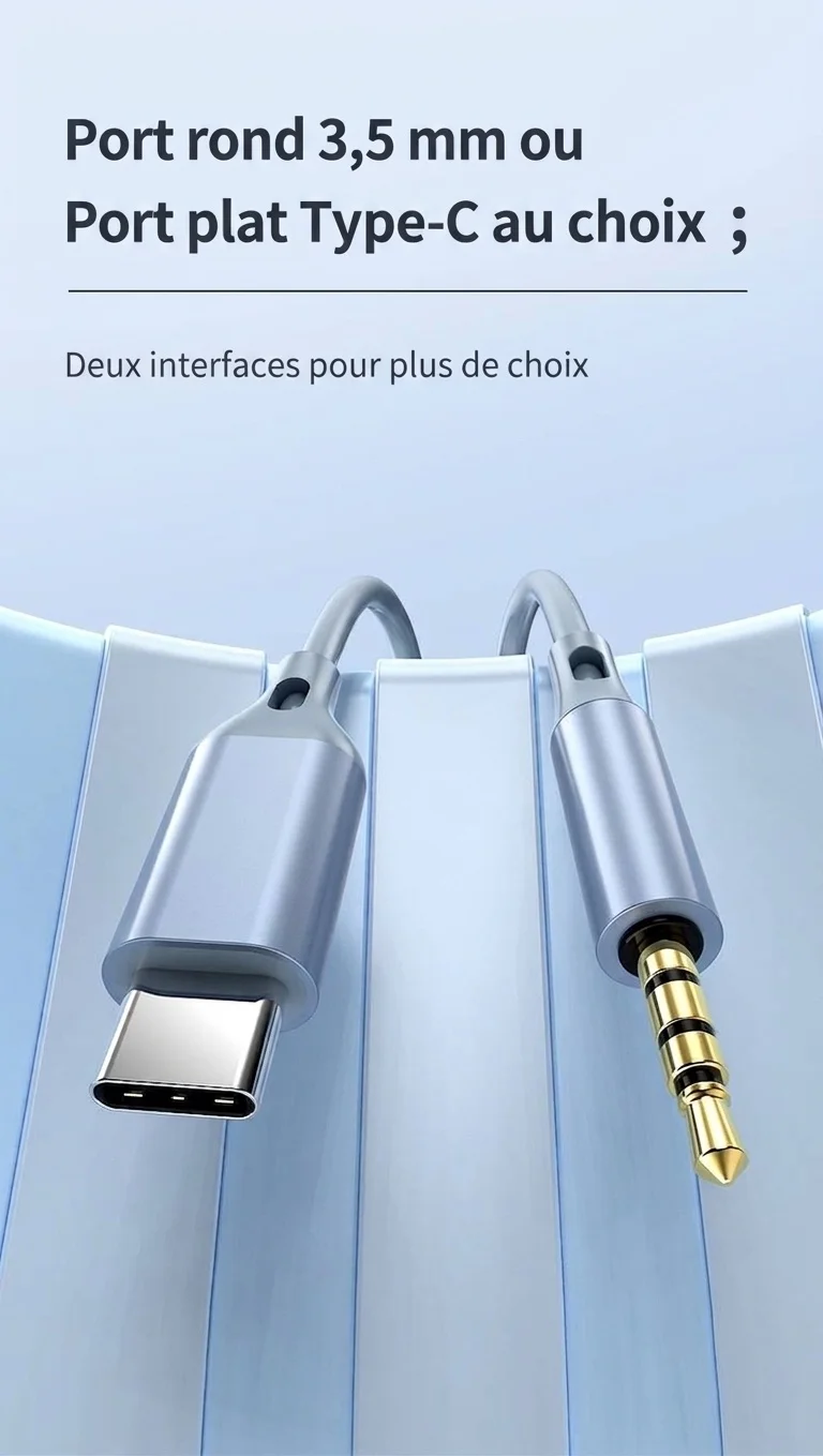 Wired In-Ear Stereo Earbuds with In-Line Mic & Volume Control, 10mm Drivers, 3.5mm / USB-C