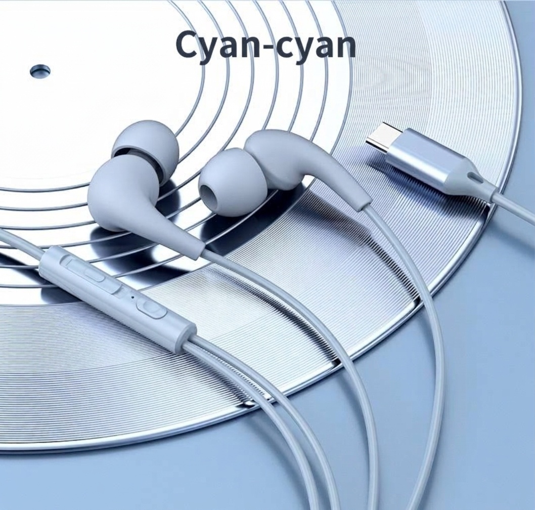 Wired In-Ear Stereo Earbuds with In-Line Mic & Volume Control, 10mm Drivers, 3.5mm / USB-C