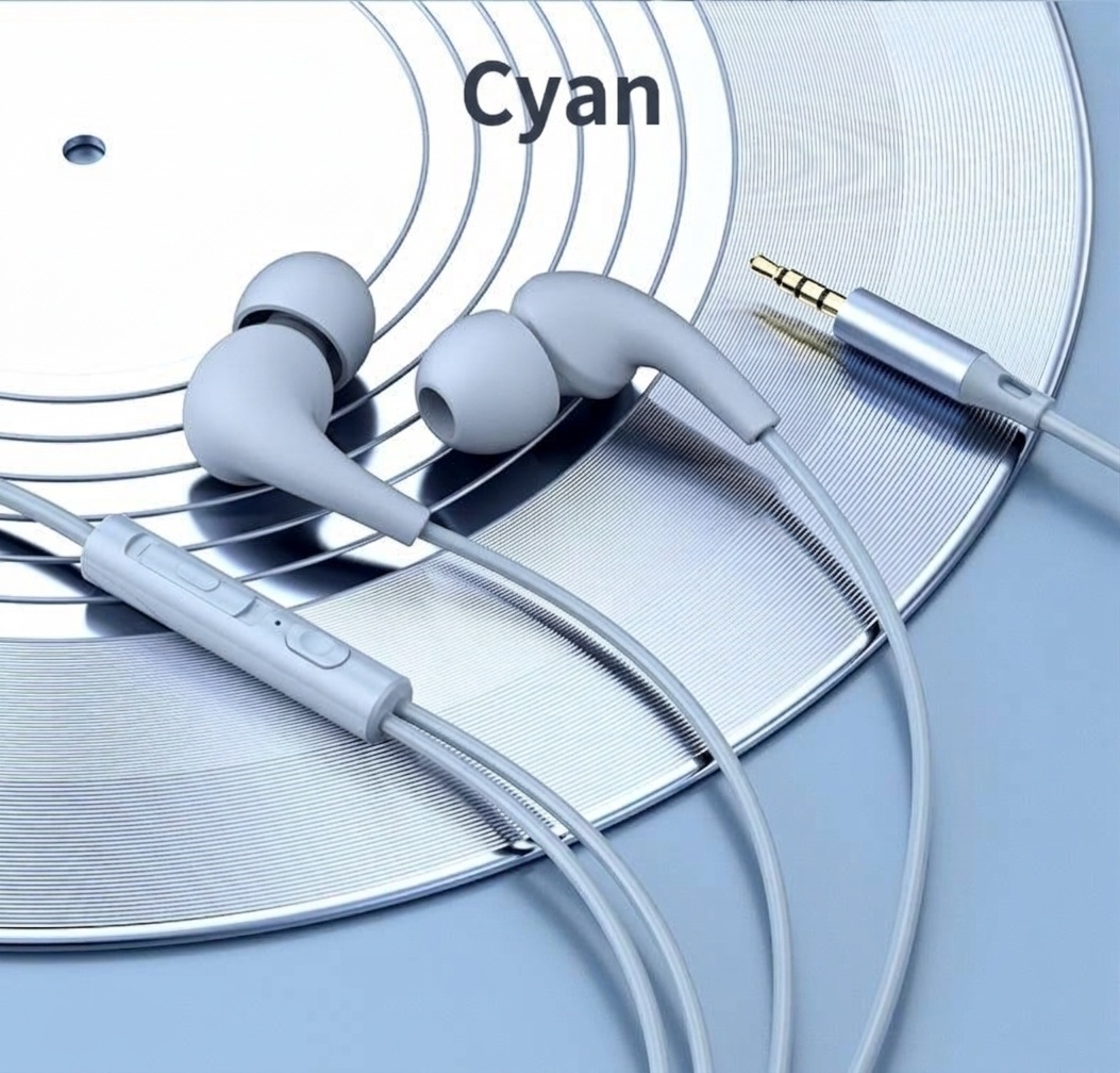 Wired In-Ear Stereo Earbuds with In-Line Mic & Volume Control, 10mm Drivers, 3.5mm / USB-C
