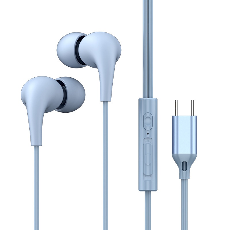 Wired In-Ear Stereo Earbuds with In-Line Mic & Volume Control, 10mm Drivers, 3.5mm / USB-C