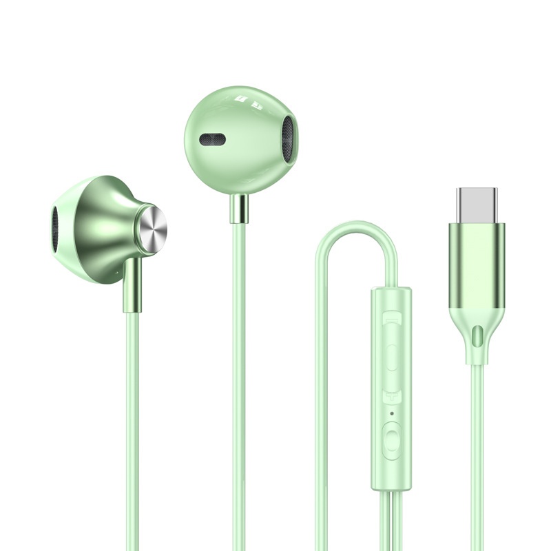 Wired In-Ear Earphones with In-Line Mic & Volume Control, Dual Sound Isolation, 3.5mm / USB-C