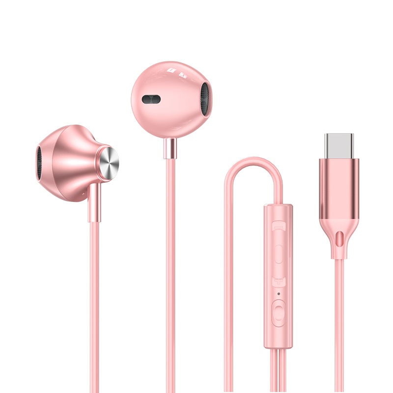 Wired In-Ear Earphones with In-Line Mic & Volume Control, Dual Sound Isolation, 3.5mm / USB-C