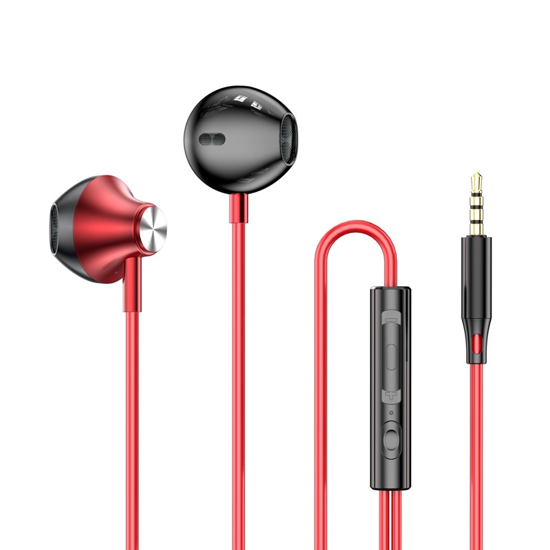 Wired In-Ear Earphones with In-Line Mic & Volume Control, Dual Sound Isolation, 3.5mm / USB-C