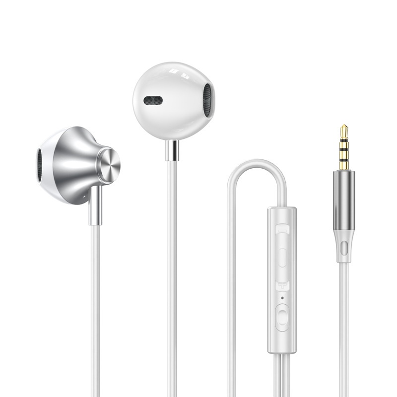 Wired In-Ear Earphones with In-Line Mic & Volume Control, Dual Sound Isolation, 3.5mm / USB-C