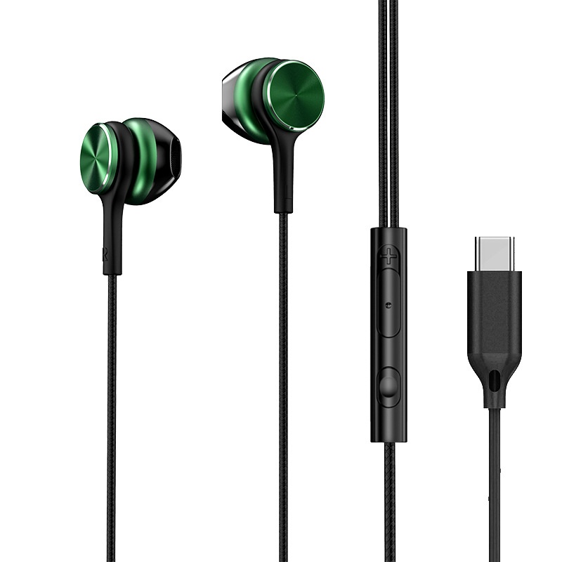 HiFi Wired In-Ear Earbuds with In-Line Mic, Digital Noise Reduction, 10mm Drivers, 3.5mm / USB-C