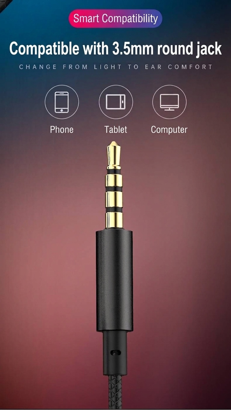 HiFi Wired In-Ear Earbuds with In-Line Mic, Digital Noise Reduction, 10mm Drivers, 3.5mm / USB-C