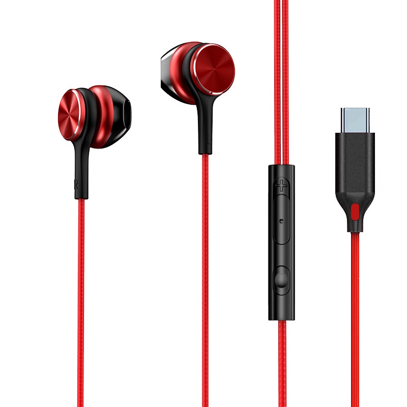 HiFi Wired In-Ear Earbuds with In-Line Mic, Digital Noise Reduction, 10mm Drivers, 3.5mm / USB-C