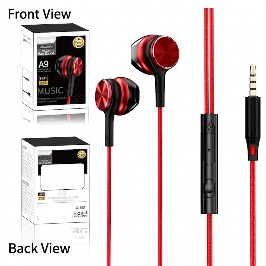 HiFi Wired In-Ear Earbuds with In-Line Mic, Digital Noise Reduction, 10mm Drivers, 3.5mm / USB-C