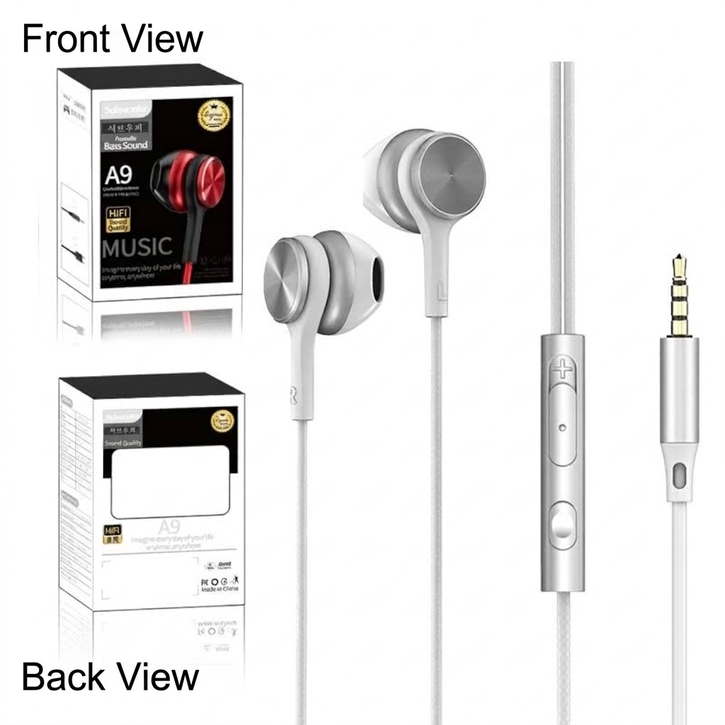 HiFi Wired In-Ear Earbuds with In-Line Mic, Digital Noise Reduction, 10mm Drivers, 3.5mm / USB-C