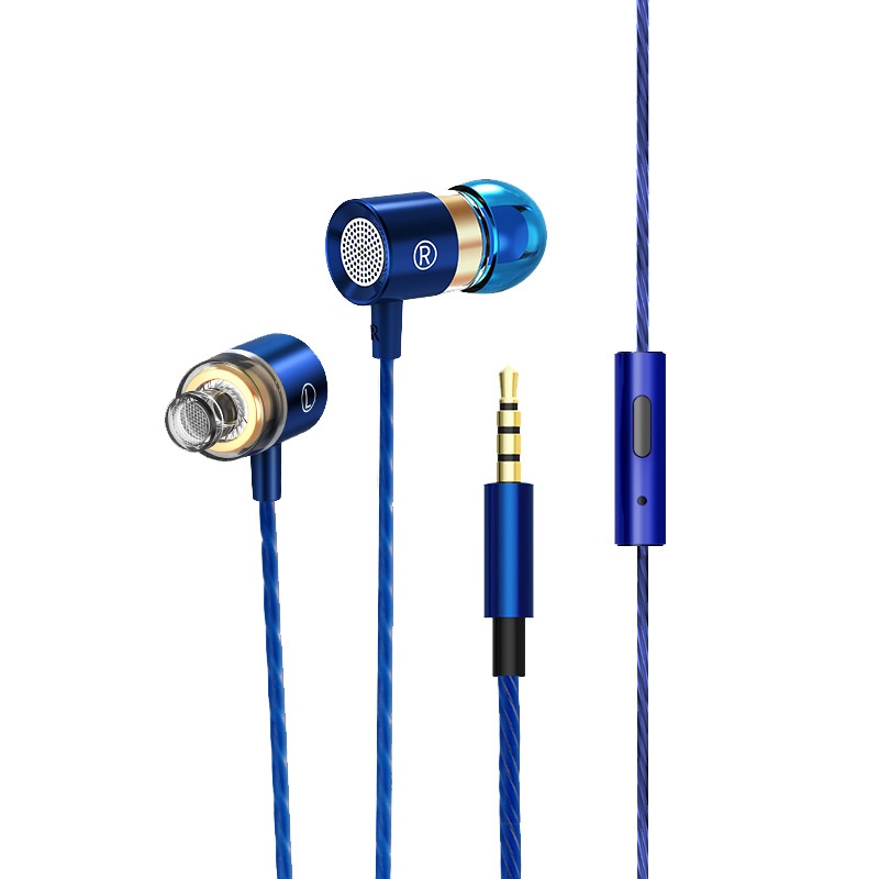 Wired In-Ear Headphones with HD Mic, 10mm Compound Diaphragm, Deep Bass, 3.5mm / USB-C DAC