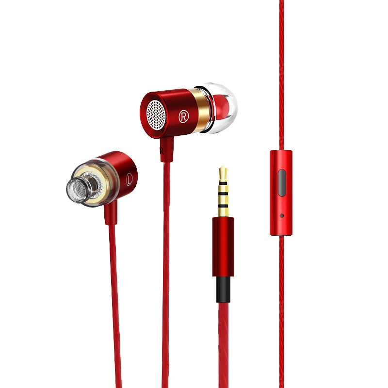Wired In-Ear Headphones with HD Mic, 10mm Compound Diaphragm, Deep Bass, 3.5mm / USB-C DAC
