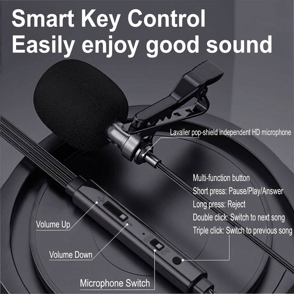 Type-C Wired Earbuds with HD Mic, DAC Digital Audio, 14.2mm Drivers, USB Adapter for Gaming