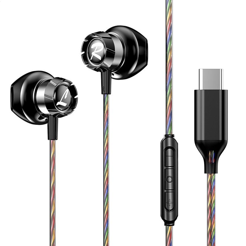 HiFi Wired In-Ear Earbuds with Mic, 14.2mm Drivers, Passive Noise Isolation, 3.5mm / USB-C