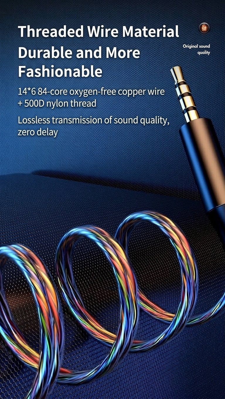 HiFi Wired In-Ear Earbuds with Mic, 14.2mm Drivers, Passive Noise Isolation, 3.5mm / USB-C