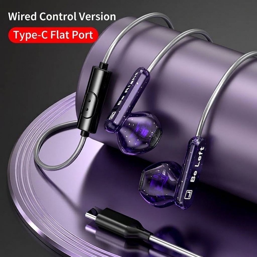Wired In-Ear Headphones with In-Line Mic, Physical Noise Reduction, Bass Boost, 3.5mm / USB-C