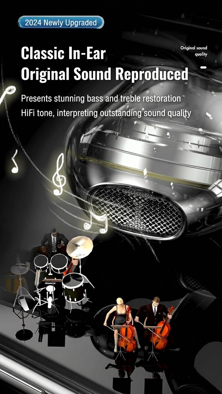 Wired In-Ear Headphones with In-Line Mic, Physical Noise Reduction, Bass Boost, 3.5mm / USB-C