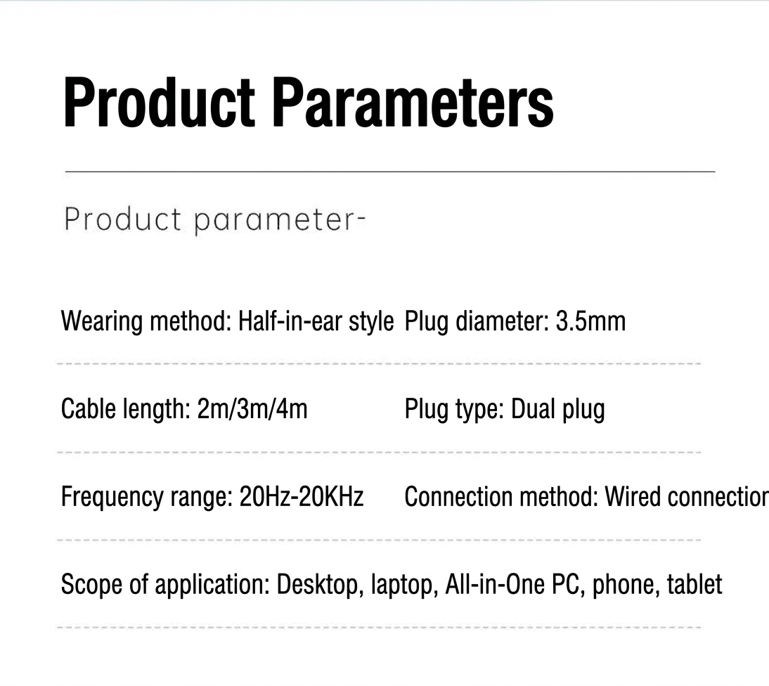 Wired In-Ear Gaming Headset with HD Mic, 9D Surround Sound, Dual 3.5mm Jacks for PC