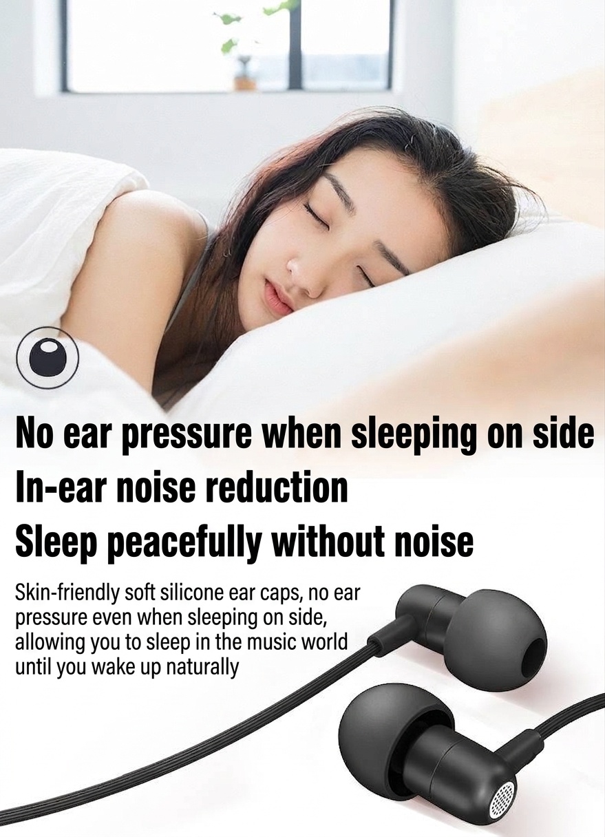 Wired In-Ear Headphones with In-Line Mic, Powerful Bass Drivers, Noise Isolation, 3.5mm / USB-C