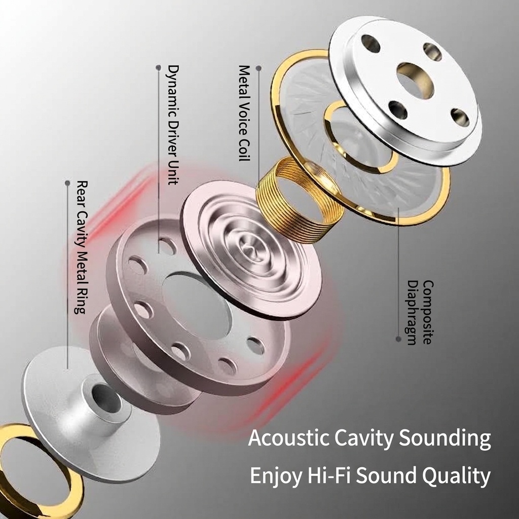 Wired In-Ear Headphones with In-Line Mic, Powerful Bass Drivers, Noise Isolation, 3.5mm / USB-C