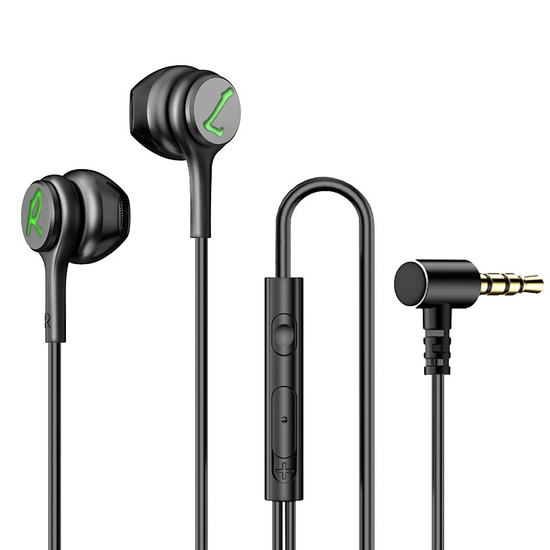 Wired In-Ear Gaming Headphones with Sensitive Mic, 7mm Drivers, Ergonomic Fit, 3.5mm / USB-C