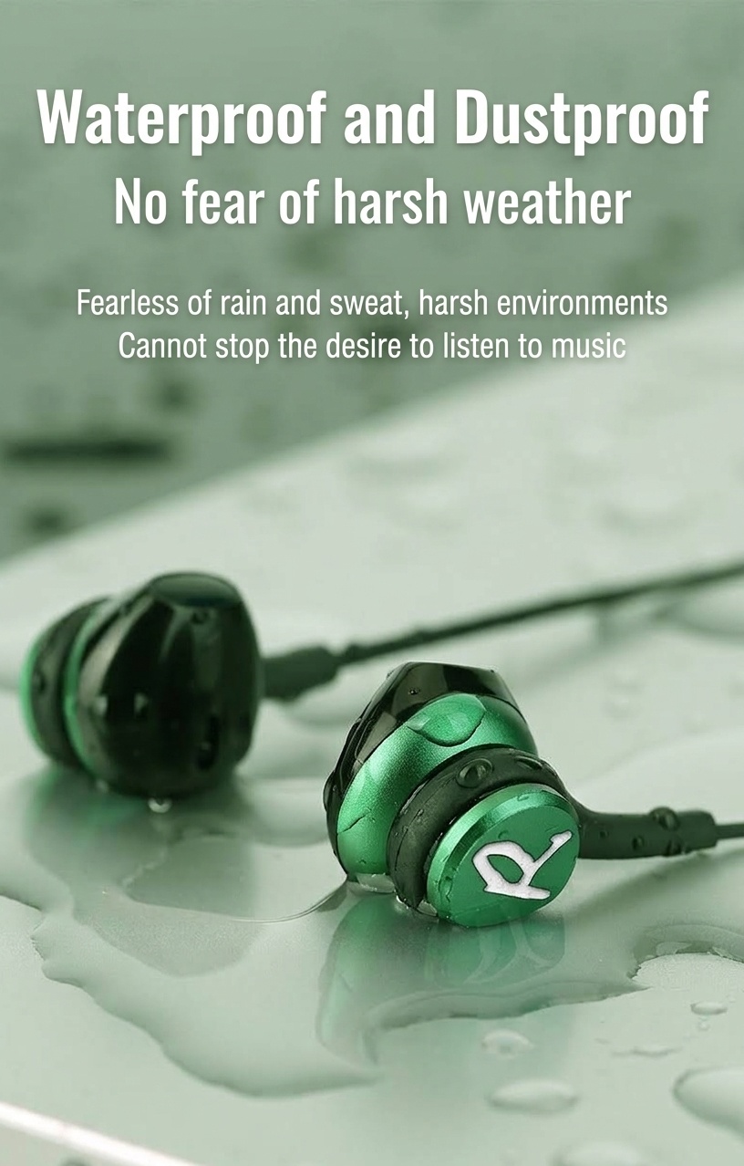 Wired In-Ear Gaming Headphones with Sensitive Mic, 7mm Drivers, Ergonomic Fit, 3.5mm / USB-C