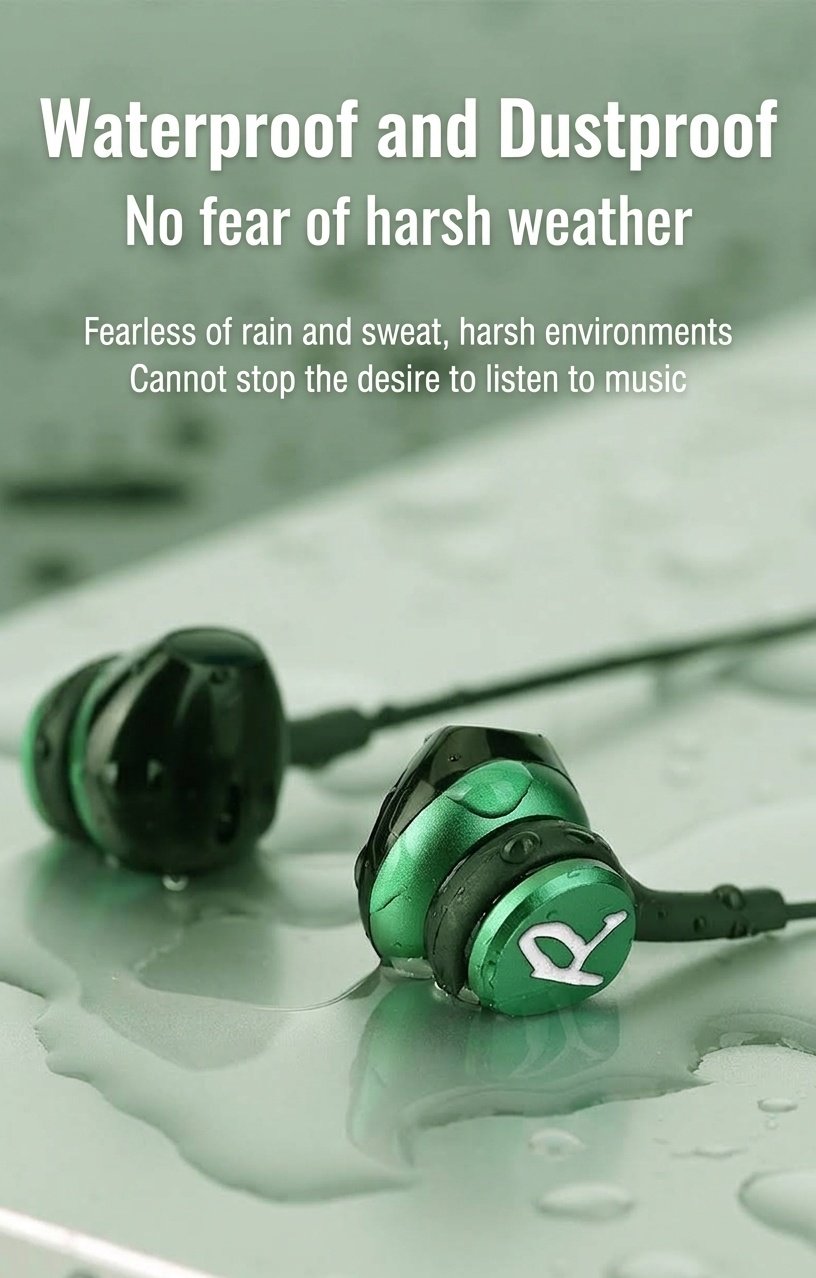Wired In-Ear Gaming Headphones with Sensitive Mic, 7mm Drivers, Ergonomic Fit, 3.5mm / USB-C