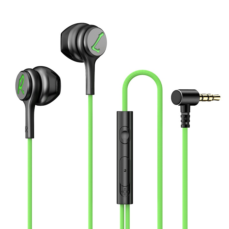 Wired In-Ear Gaming Headphones with Sensitive Mic, 7mm Drivers, Ergonomic Fit, 3.5mm / USB-C