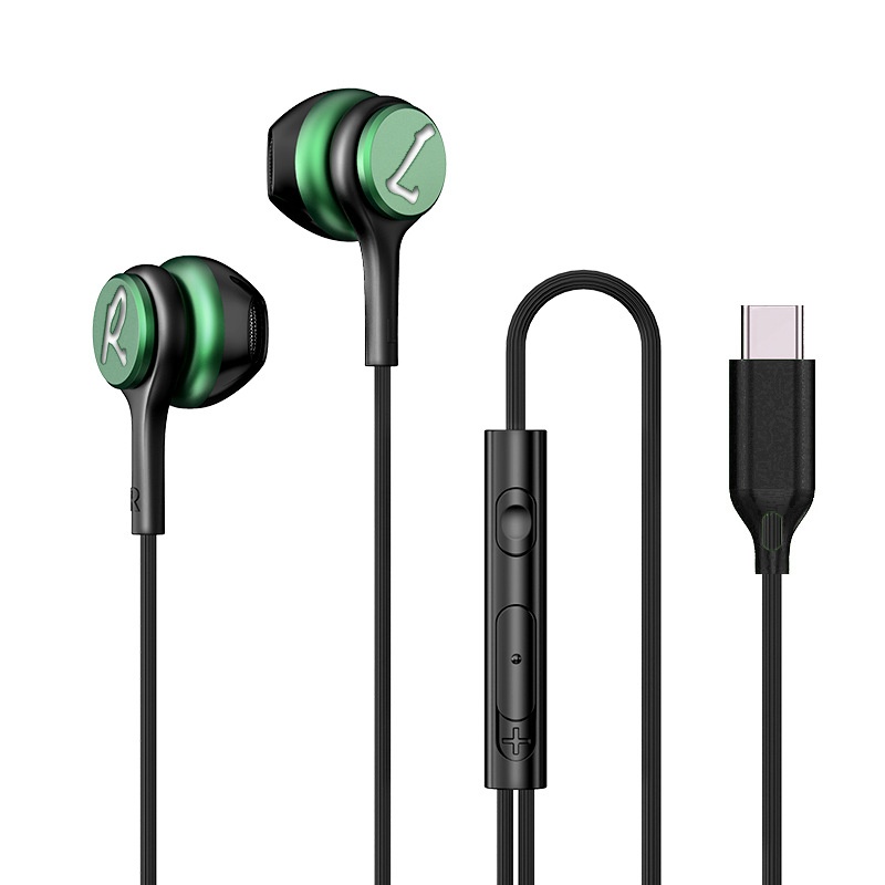 Wired In-Ear Gaming Headphones with Sensitive Mic, 7mm Drivers, Ergonomic Fit, 3.5mm / USB-C