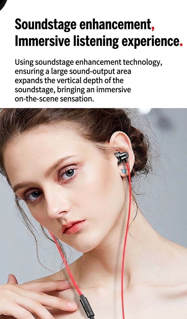 Wired In-Ear Gaming Headphones with HD Mic, Inline Controls, 10mm Drivers, 3.5mm Jack