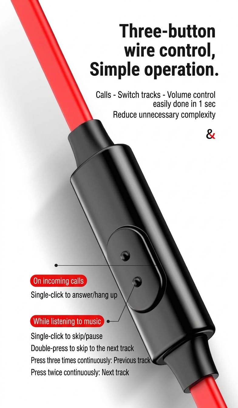 Wired In-Ear Gaming Headphones with HD Mic, Inline Controls, 10mm Drivers, 3.5mm Jack