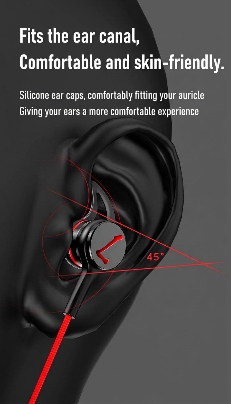 Wired In-Ear Gaming Earbuds with Noise Cancelling Mic, 10mm Deep Bass Drivers, 3.5mm / USB-C