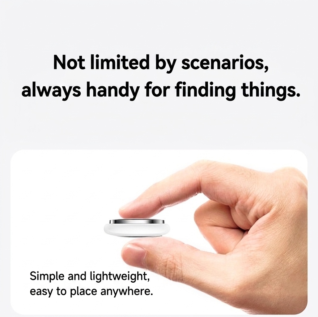 Smart E100 Anti-Lost Device with Apple Find My Network - Black