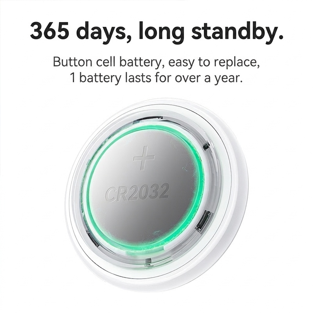 Smart E100 Anti-Lost Device with Apple Find My Network - White