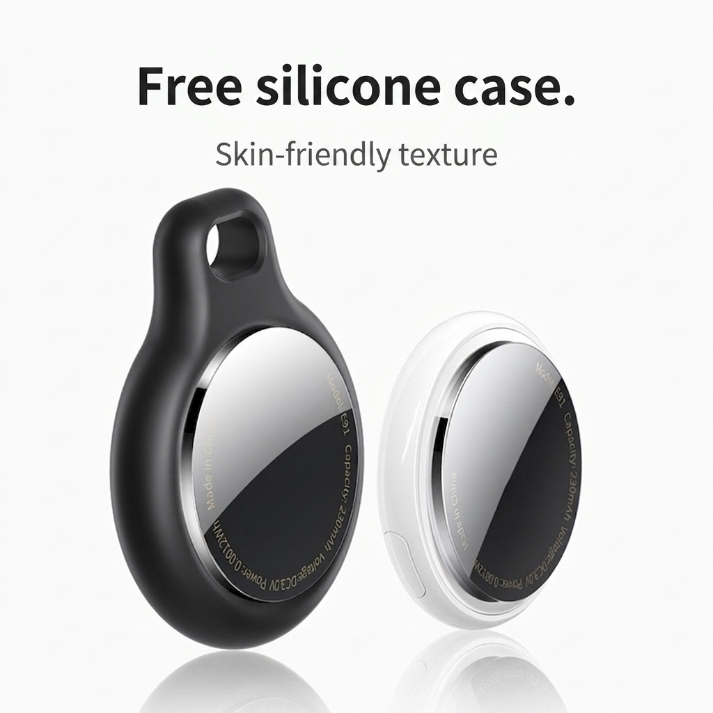 Smart E100 Anti-Lost Device with Apple Find My Network - Black