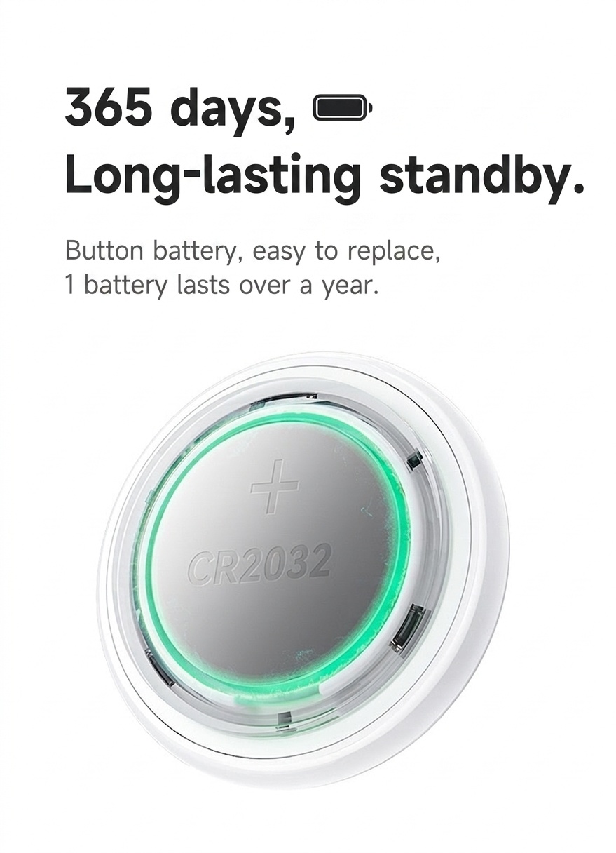 Apple E91TK Find My Smart Tracker Anti-Loss Device for Keys & Bags - White