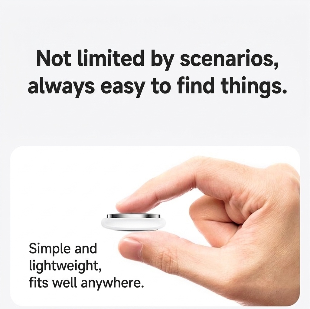 Apple E91TK Find My Smart Tracker Anti-Loss Device for Keys & Bags - White